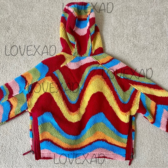 SOLD ‼️ Free people mountain air jacket fall winter coat designer rainbow hoodie - Picture 3 of 12